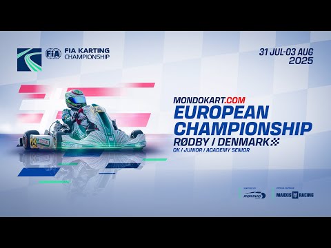 FIA Karting European Championship Junior, OK & Academy - Round 4 Rodby / Denmark (Sunday)