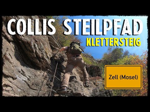 Collis Steilpfad - Klettersteig an der Mosel bei Zell! | 4K