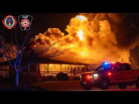 ⁴ᴷ **EARLY ARRIVAL** Heavy Fire Throughout Structure - 2nd Alarm Mutual-Aid - South Talbot Rd - 2025