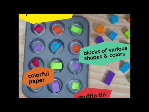Baby Einstein DIY Muffin Tin Matching