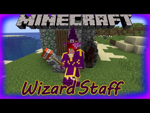 Minecraft. Wizard Staff Mod Showcase (1.16.5)