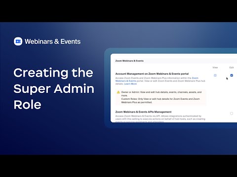 Creating the Super Admin Role