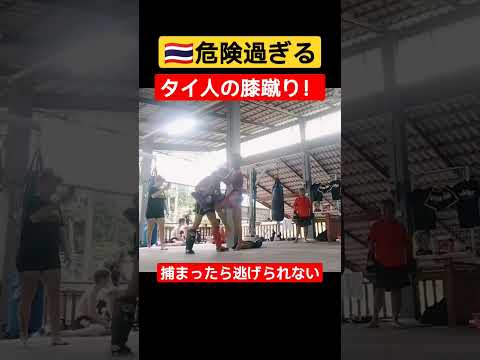 🇹🇭タイ人の危険な膝蹴り！捕まったら逃げられない【ムエタイ練習】
