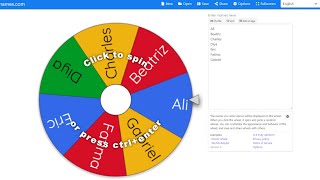 How to use Wheel of Names to create your own online raffle UPDATE!!!