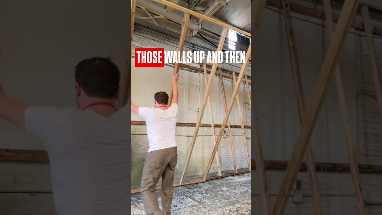 We grew to 6000sqft- @setreadystudios  Wk2- We demolish a @MrBeast warehouse & frame the new studio.