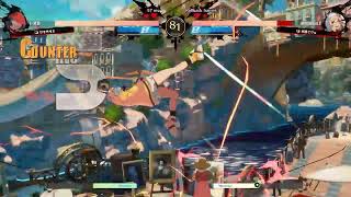 GGST 試合中ほぼ無言　ブリジット ５Fから