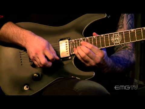 Andy James performs metal guitar instrumental, Synergy on EMGtv