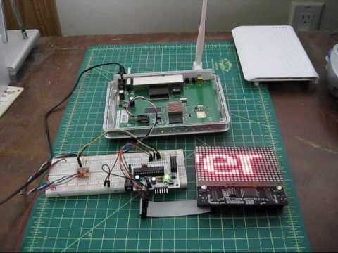 Asus WL-520gU powered RSS ticker