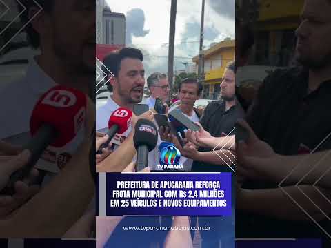 Prefeitura de Apucarana investe R$ 2,4 milhões na renovação da frota com 25 veículos e equipamentos
