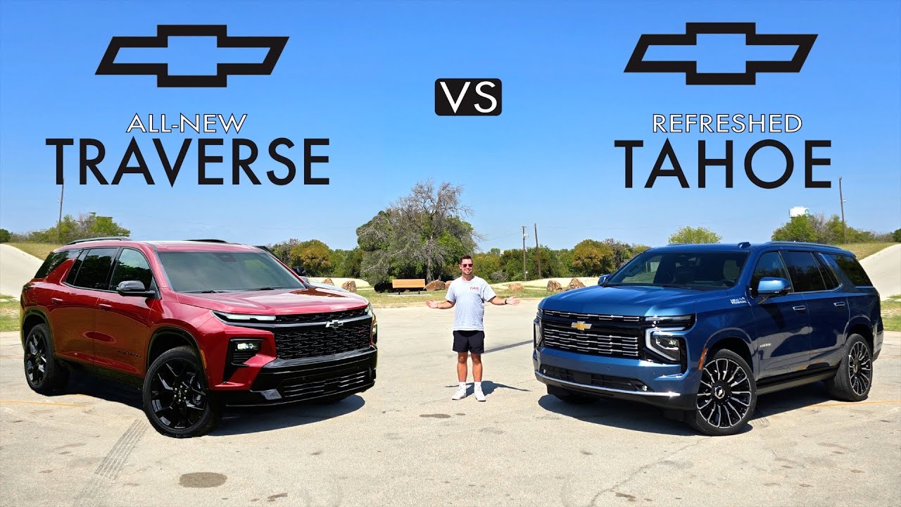 3-ROW SIBLINGS! -- 2025 Chevy Tahoe vs. 2025 Chevy Traverse: Comparison