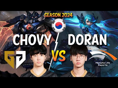 GEN Chovy vs HLE Doran - Chovy AATROX vs Doran GWEN Top - Patch 14.3 KR Ranked CHALLENGER | lolrec