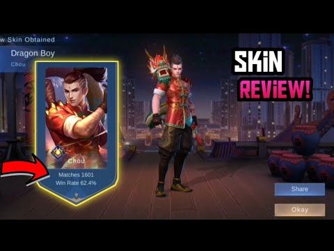 The Best Skin In MLBB -1600 Games Chou Dragon Boy