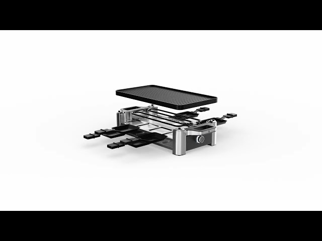Vidéo teaser pour WMF Lono Raclette For 8 People Product 360° VIew