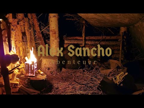 Overnighter ( Übernachtung ) alleine im Wald (Winter)