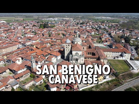 IL PAESE DI SAN BENIGNO CANAVESE DALL'ALTO! IL MIO PRIMO VOLO CON IL DJI MINI 2! [4K]