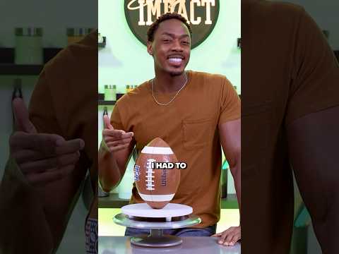 Realistic football cake for the Super Bowl