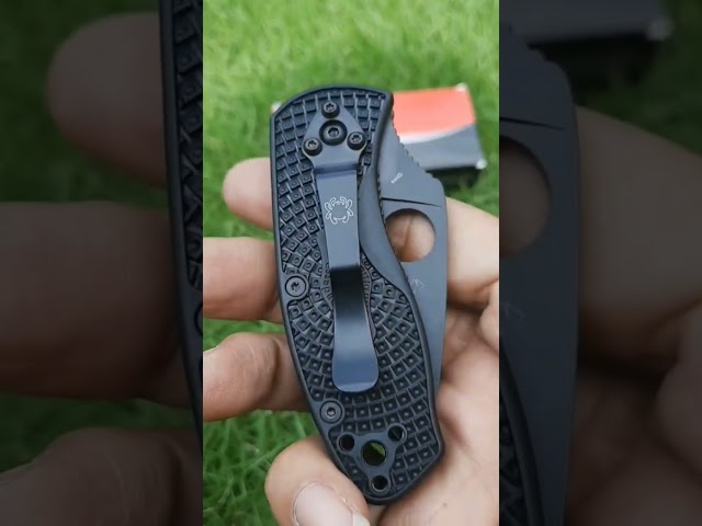 Vídeo relacionado con Spyderco Ambitious Lightweight Folding Pocket Knife with 2.43 Inch Stainless Steel Blade and FRN Handle - PlainEdge - C148PBK