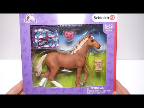 Schleich Horse Club 42360 Anglų Thoroghbred su antklode video