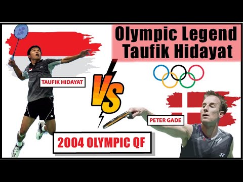 Olympic Men's Singles Taufik Hidayat vs Peter Gade 2004 QF (full match)
