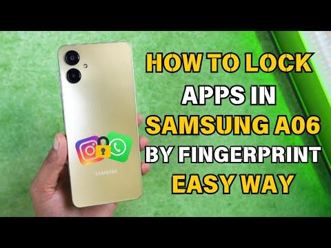 How To Lock Apps in Samsung A06 | App Lock Setting Samsung A06 |