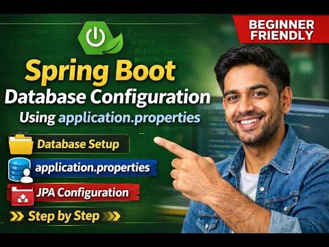 Spring Boot Database Configuration Using Application Properties Jpa Tutorial Springboot Java