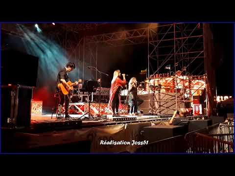 Julie Zenatti et Chimène Badi Zina (ici ou là-bas) Valras Plage HD