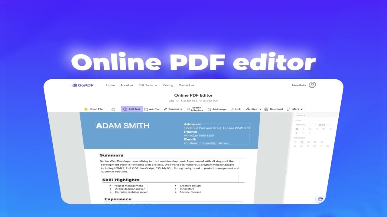 GoPDF - your all-in-one PDF solution powered by AI