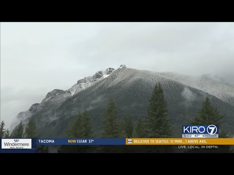 VIDEO: Traction tires required on Stevens, Snoqualmie passes after early season snow fall