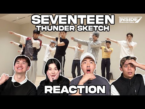 [INSIDE SEVENTEEN] 'THUNDER' 안무 연습 비하인드 ("THUNDER" Dance Practice Sketch) REACTION!