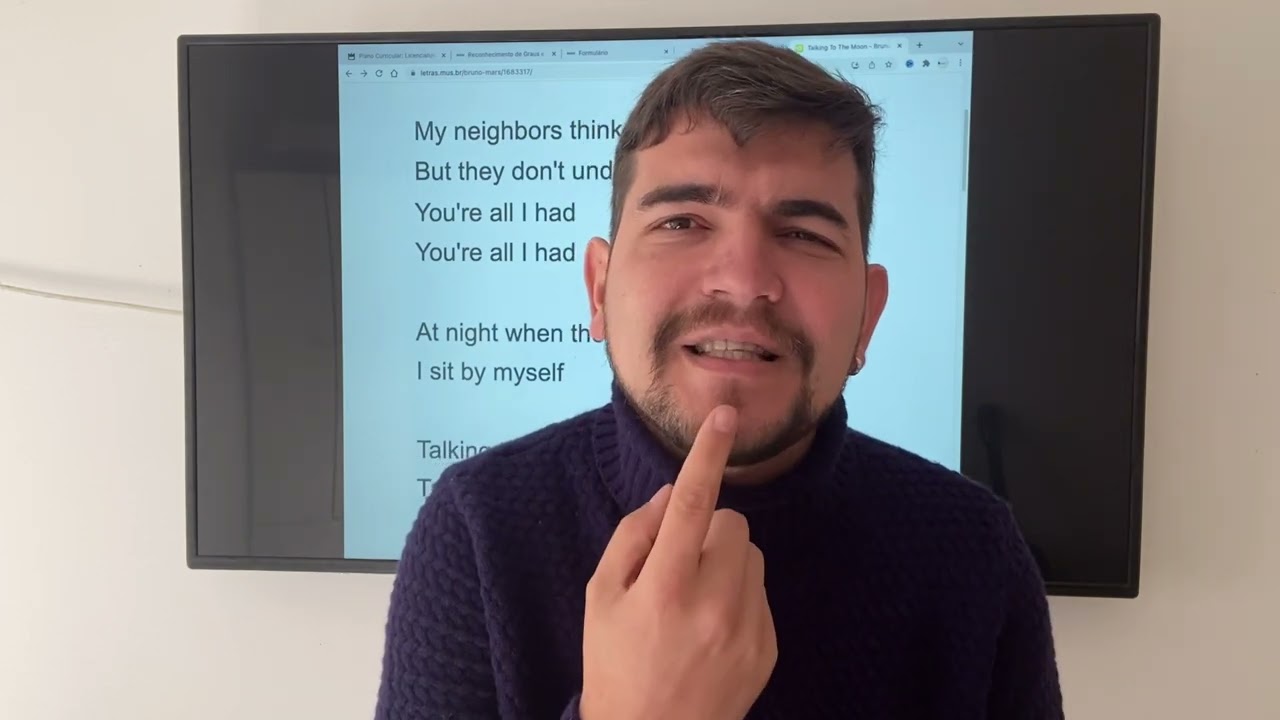 APRENDA INGLÊS CANTANDO - Talking to the moon