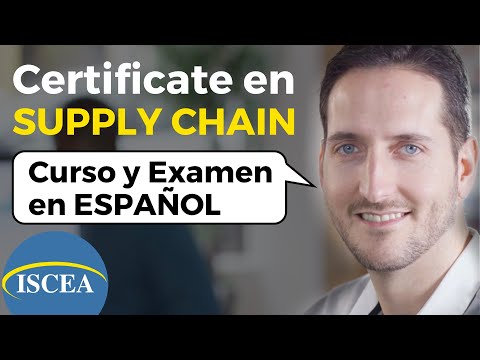 Certificación Internacional en Supply Chain - ISCEA - International Supply Chain Education Alliance