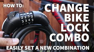 How to Change Bike Lock Combination – Reset Combo on a New Bike Lock Cable with LED Light