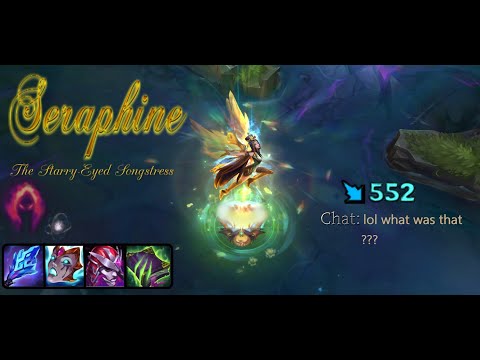 Graceful phoenix Seraphine Carry I Season 11 gameplay