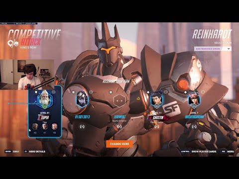25K DMG! SUPER ZARYA + REINHARDT OVERWATCH 2 SEASON 18 TOP 500 GAMEPLAY