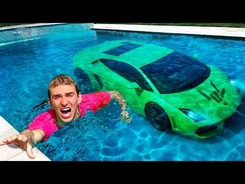 He CRASHED My LAMBORGHINI INTO MY POOL!
