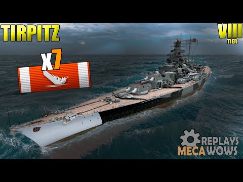 Tirpitz 7 Kills & 198k Damage | World of Warships Gameplay 4k