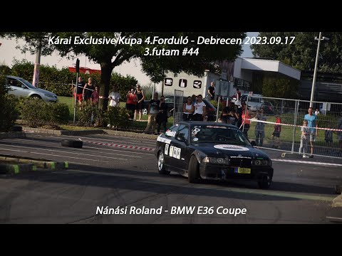 Nánási Roland - BMW E36 Coupe Kárai Exclusive Kupa 4.Forduló - Debrecen 2023.09.17. 3.futam #44