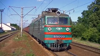 preview picture of video 'ВЛ80к-201 с чётным грузовым поездом'