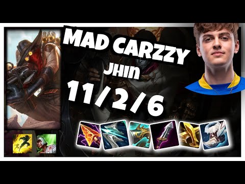 Jhin Gameplay Challenger Replay S11 - 10.25 Bot Lane (11/2/6) - EU