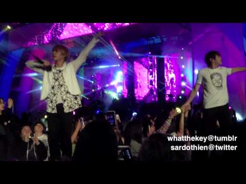 130427 BEAST Dongwoon and Yoseob at KMF; "Beautiful Night"