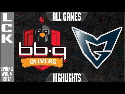 bbq Olivers vs Samsung Galaxy Highlights All Games - LCK Week 6 Day 4 Spring 2017 - BBQ vs SSG