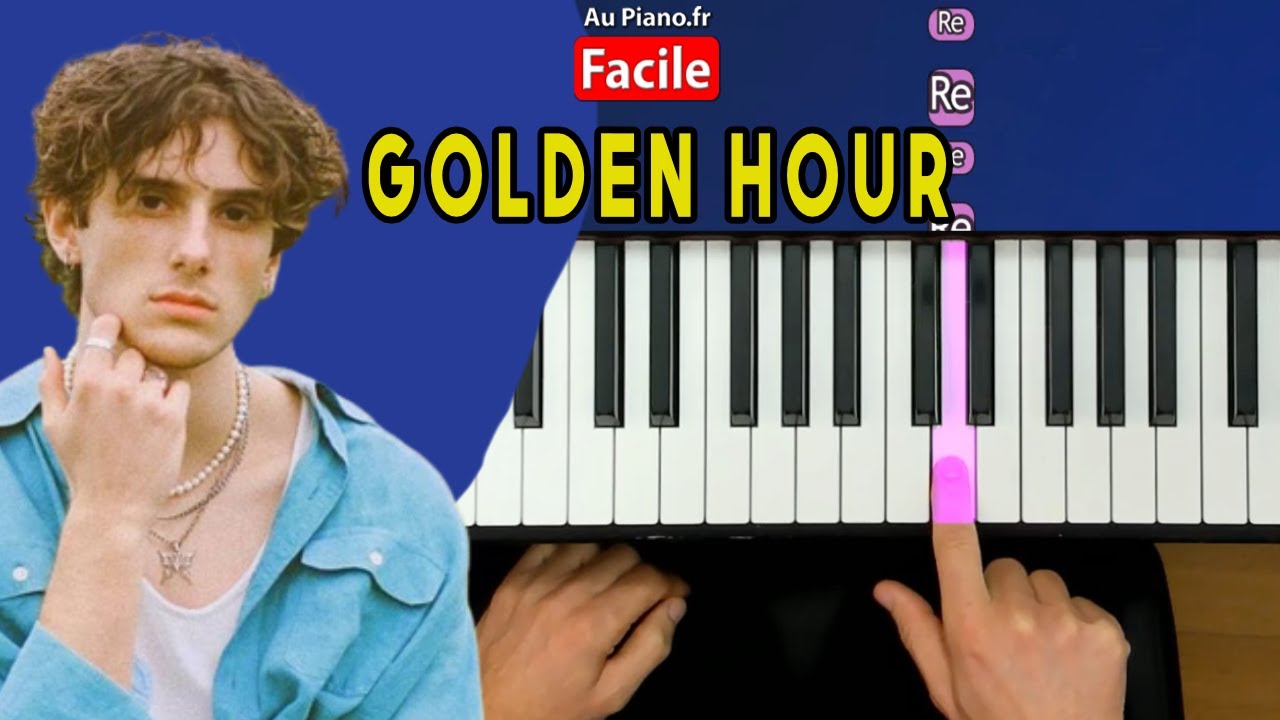 Comment jouer The Golden Hour JVKE Piano Tutorial (Facile)