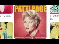 I Went To Your Wedding Jessie Mae Robinson Patti Page With Orch Cond By Jack Rael Arranged