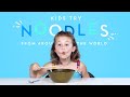 Kids Try Noodles From Around The World Kids Try HiHo Kids