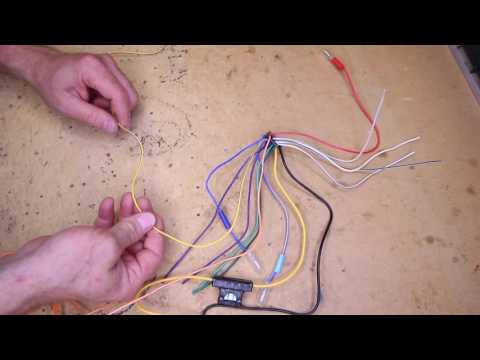 What do all the wire colors mean on an Alpine multimedia radio power plug