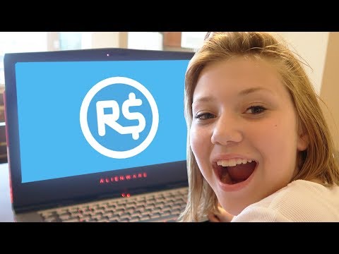I GAVE MY SISTER 1000 ROBUX EVERY MINUTE!! (Roblox)
