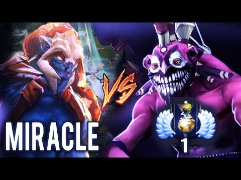 Best Dazzle Player - Miracle- vs Top 1 Player Dota 2