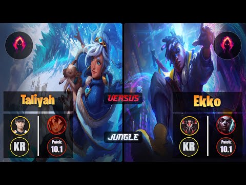 Cuzz [Dark Harvest] TALIYAH (Jungle) VS [Dark Harvest] EKKO - Grandmaster KR Patch 10.1