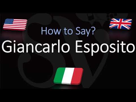 How to Pronounce Giancarlo Esposito? (CORRECTLY) Italian & American Pronunciation