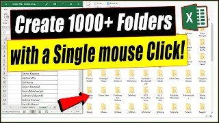 How to create more than 100 Folders with a Single Click